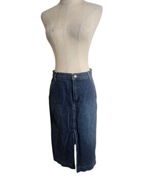 We The Free Free People denim Wild Rose Midi Skirt